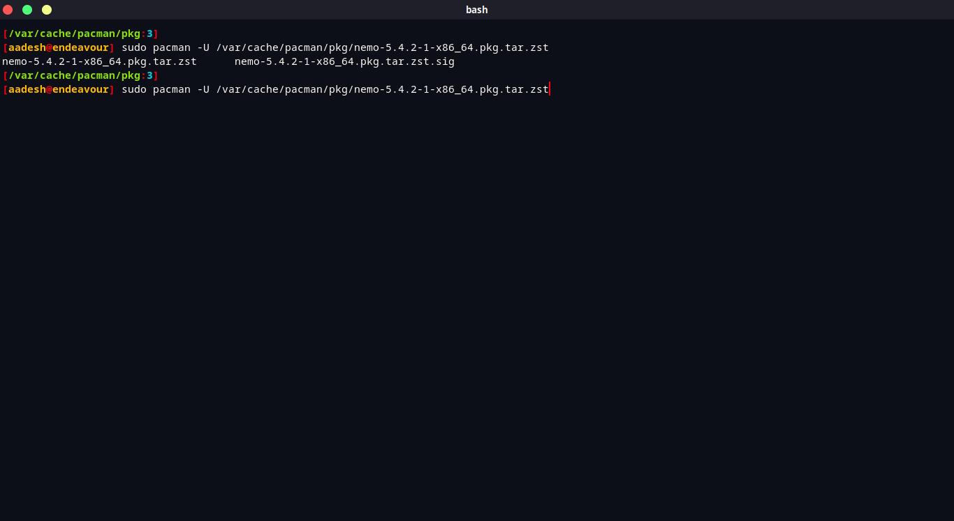 How to downgrade packages in Arch based distributions? LinuxForDevices