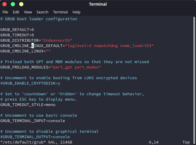 Edit The Value To Reduce Or Increase Grub Menu Time