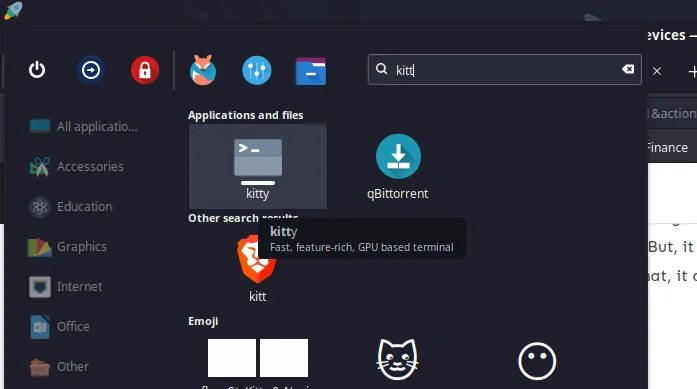 Search For Kitty Terminal