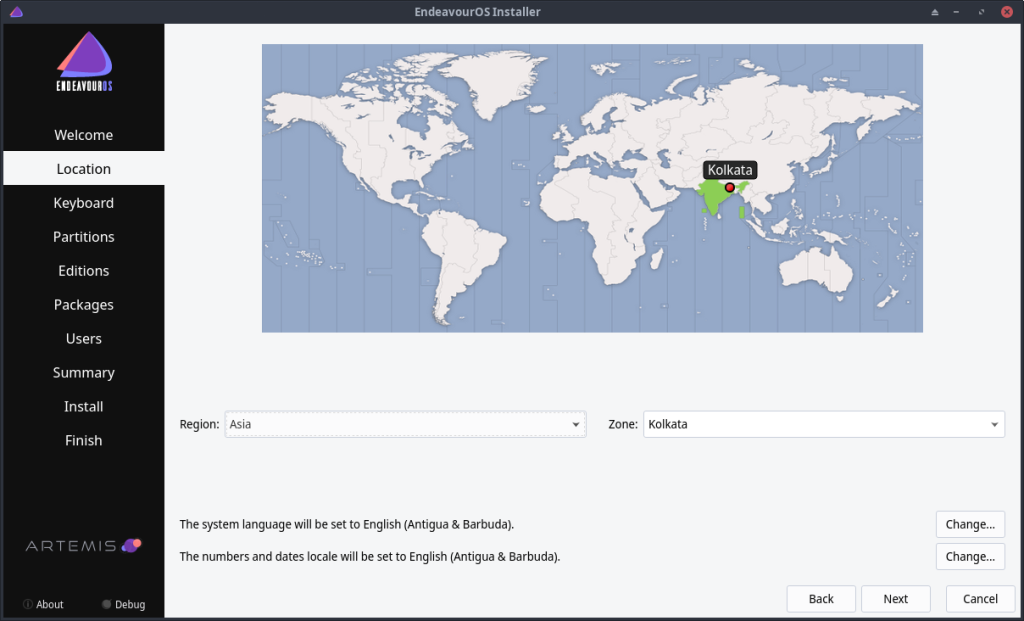 Select The Timezone