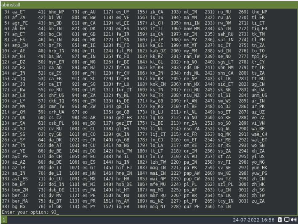 Archbang Setup Language