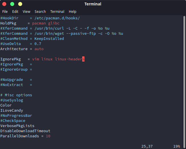 Exclude Packages From Updating In Arch Linux