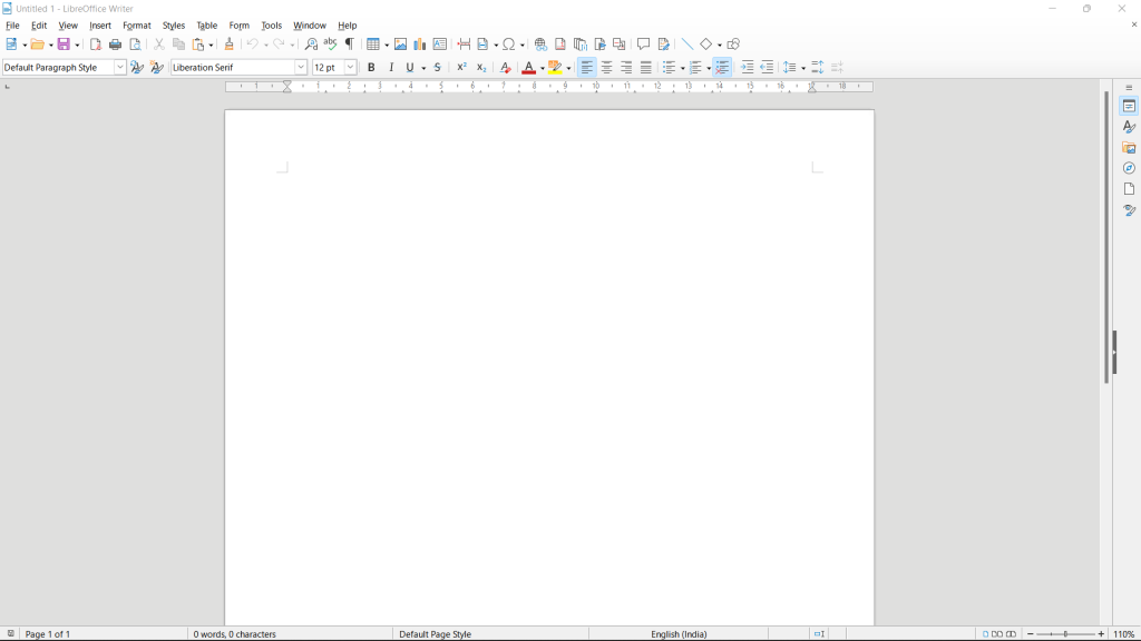 Libre Office Interface