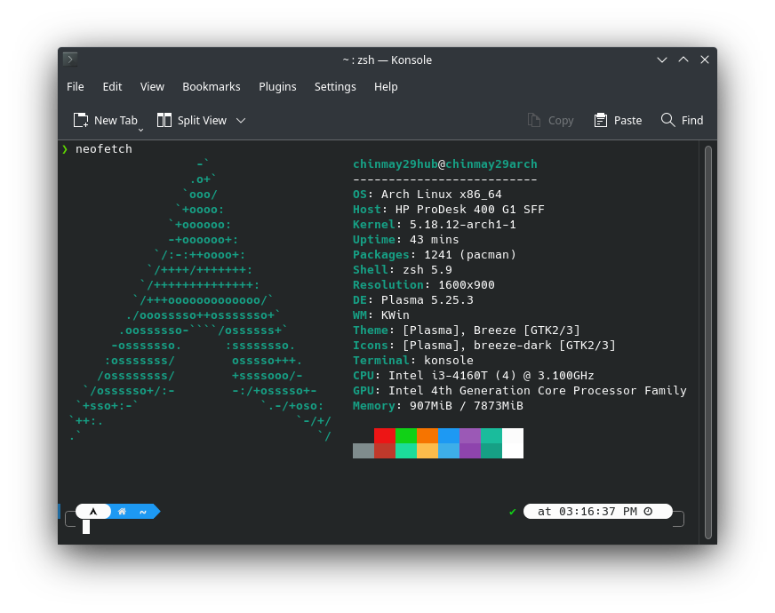 Neofetch Arch Linux