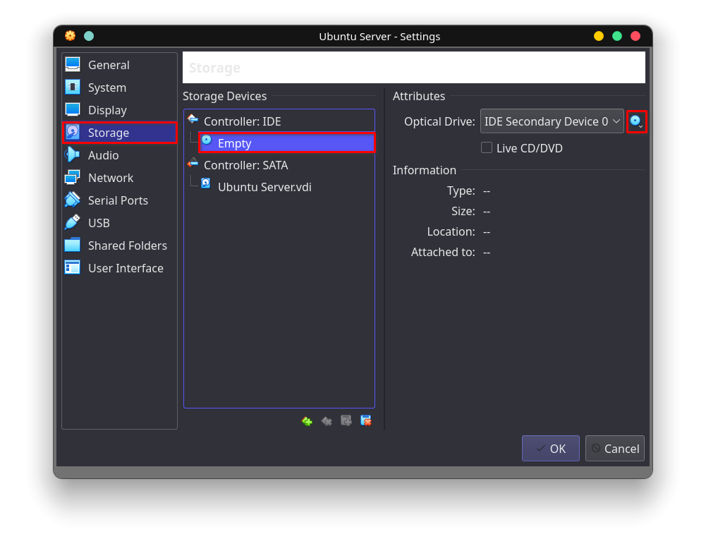 Insert Iso File Virtual Box