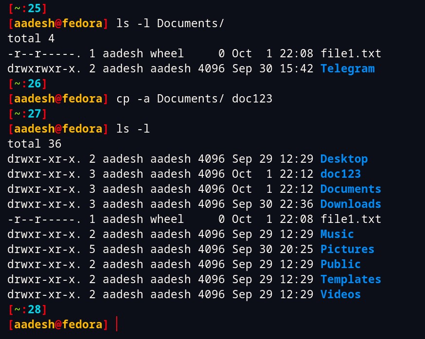 Copying A Directory While Maintaining Ownership And Permissions