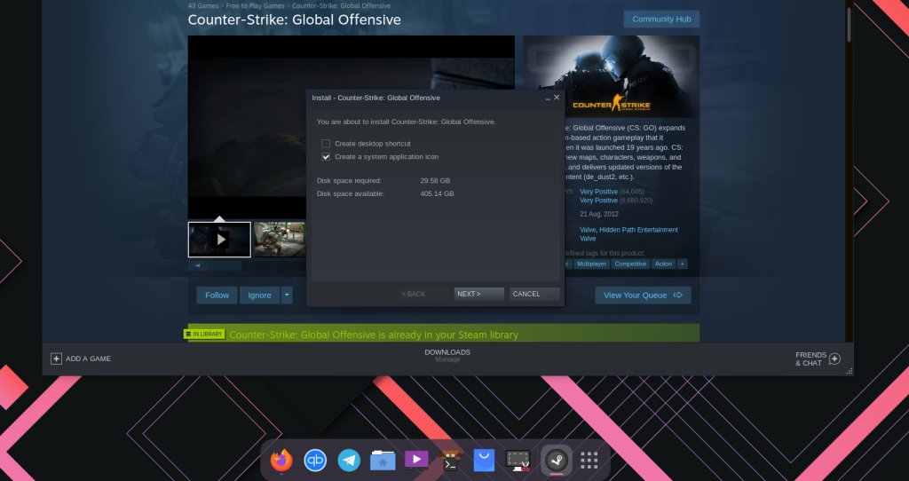 Installing CS GO On Linux