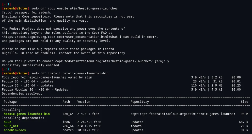 Installing Heroic Games Launcher On Fedora