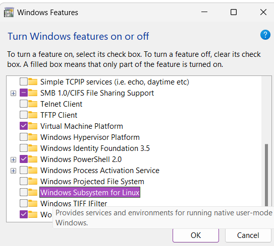 Turn On Windows Subsystem For Linux