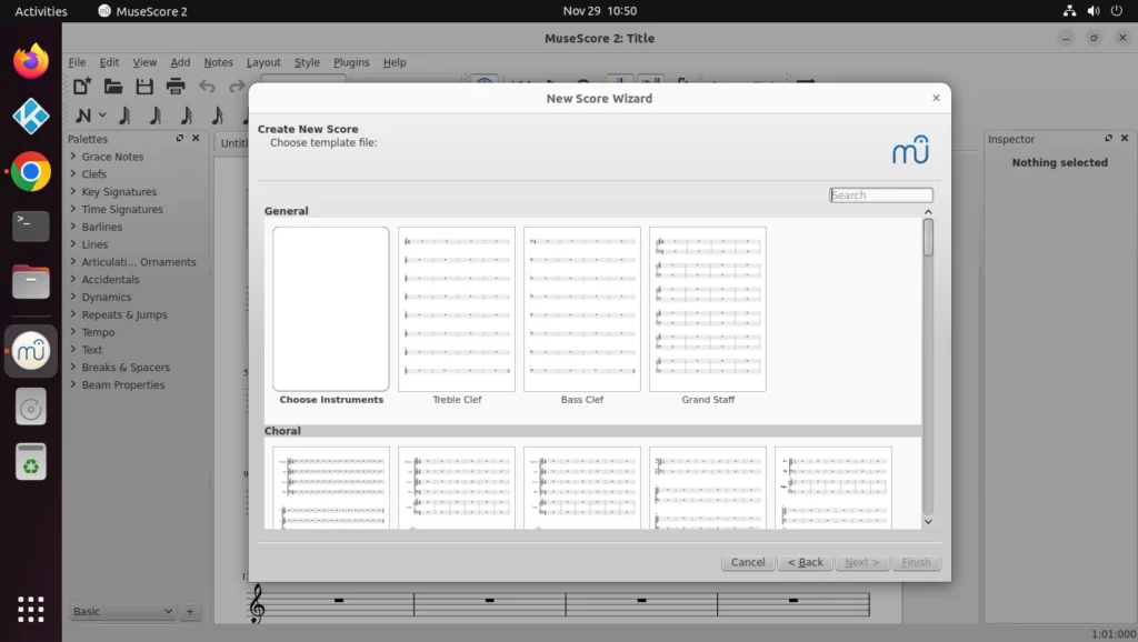 Choose your template depending on what clef you use