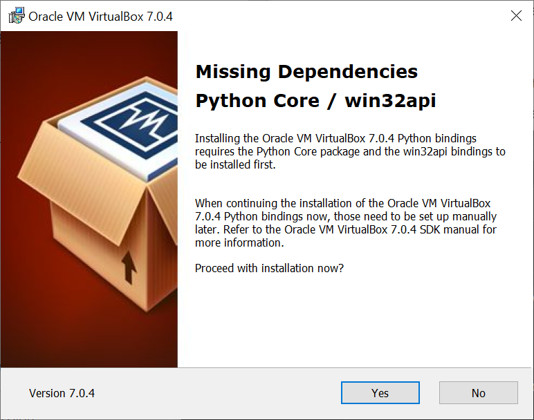 Virtualbox Install Screen 4