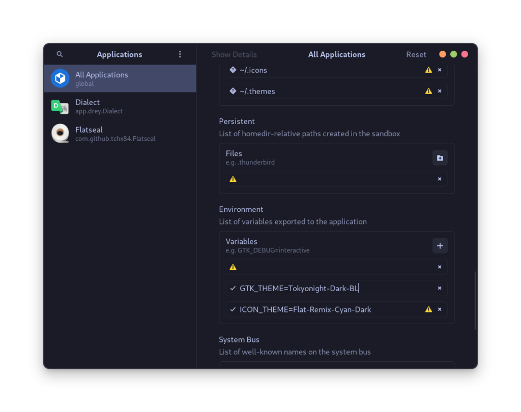 Add Environtmen Variable To All The Flatpak Applications