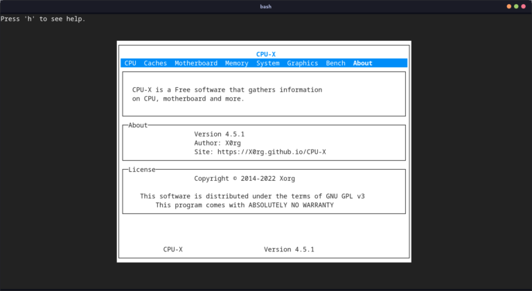 CPU-X: A Linux alternative for CPU-Z - LinuxForDevices