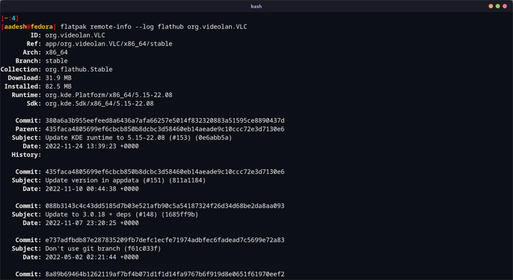 Commit Codes Of VLC Media Player On FlatHub