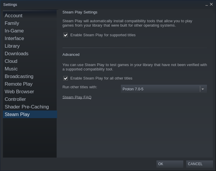 Enable Proton Compatibility Layer In Steam
