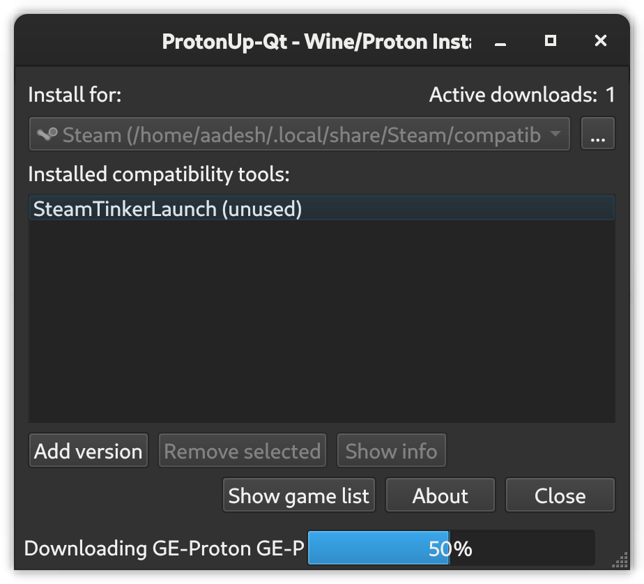 Installing Proton GE Using This Tool