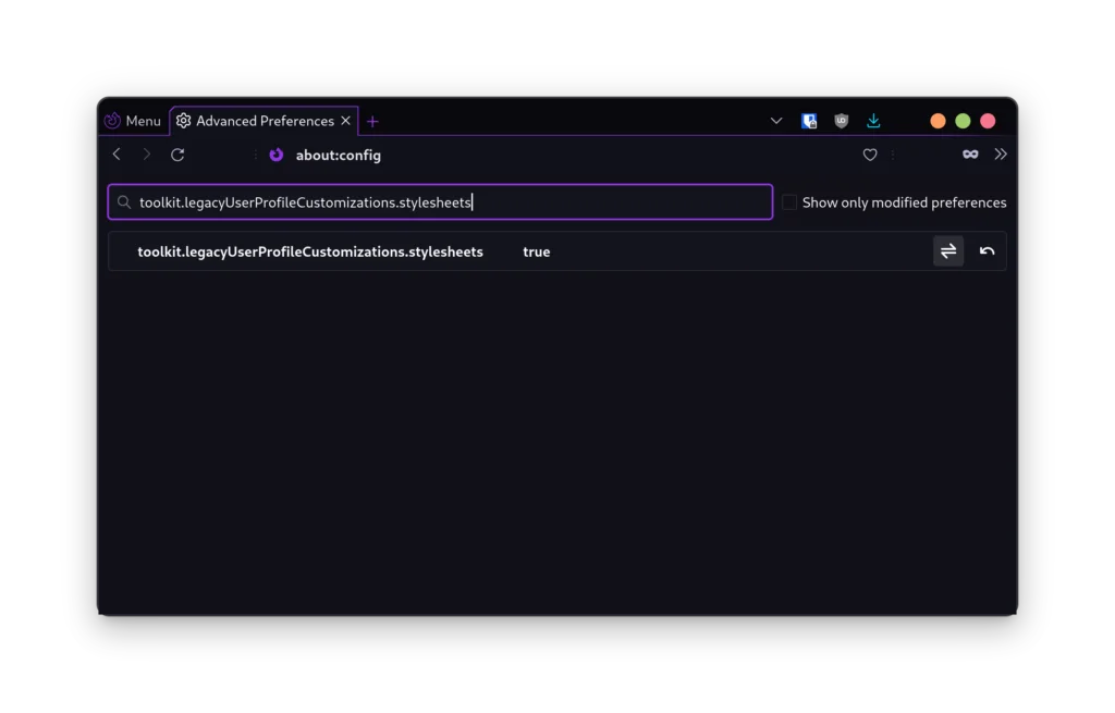 Set The Option Inside Firefox Settings
