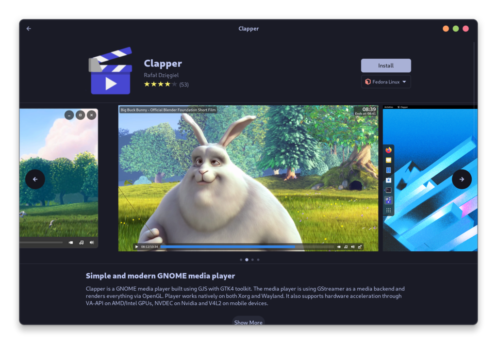 Installing Clapper Using GUI On Fedora