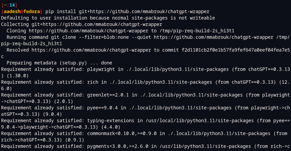 Installing The ChatGPT Wrapper On Linux