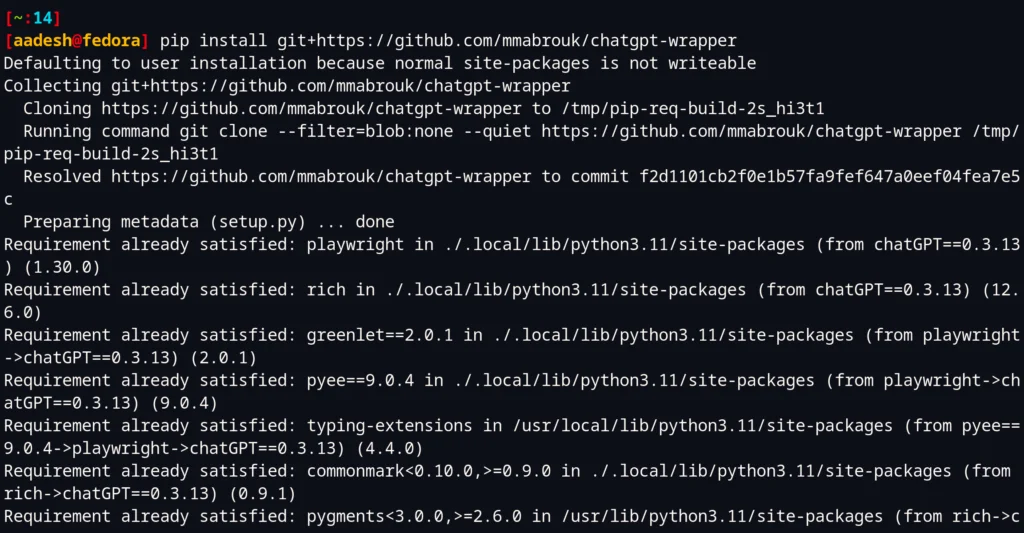 Installing The ChatGPT Wrapper On Linux