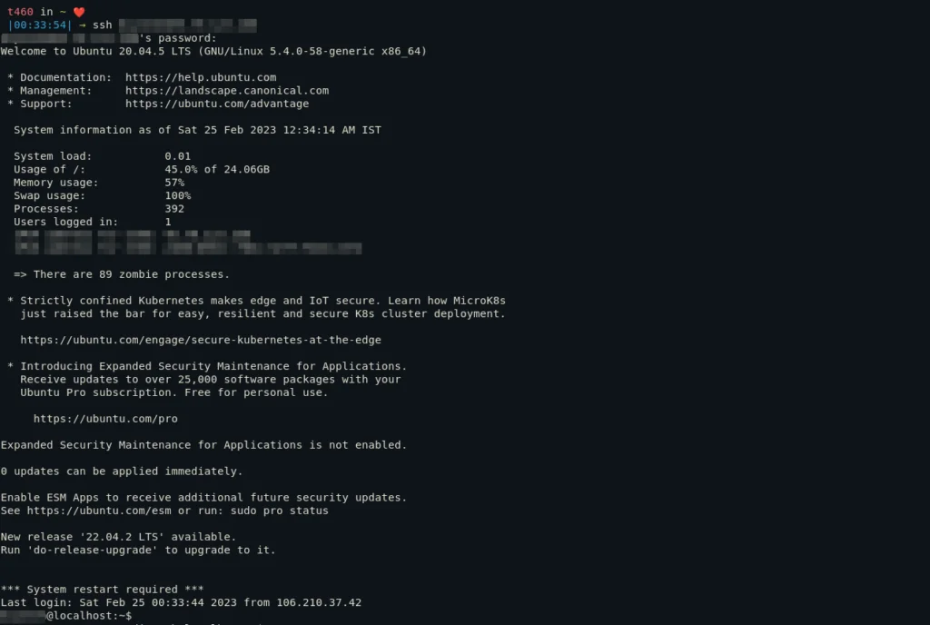 SSH Login