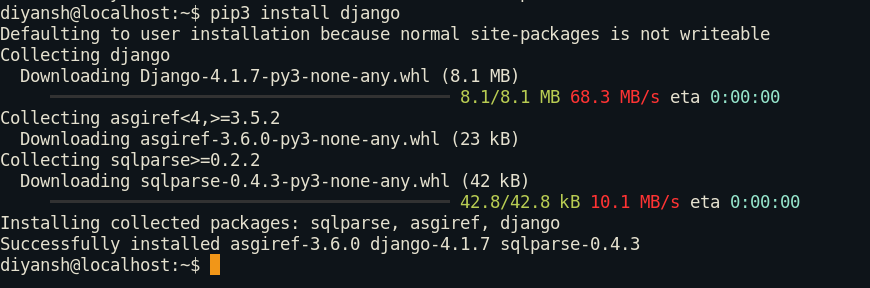 Install Django