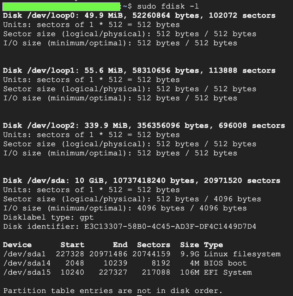 Output Of Fdisk L 