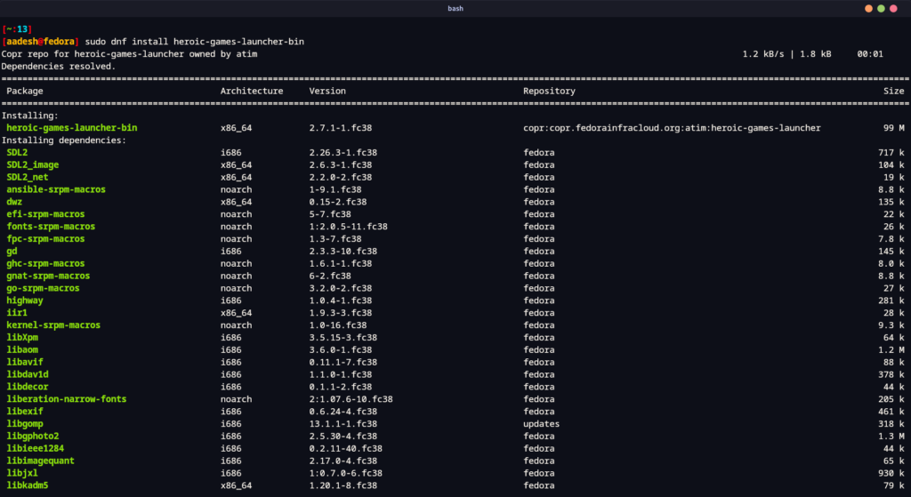 Installing Heroic Games Launcher On Fedora