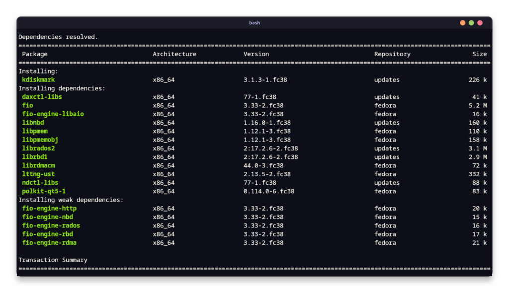 Installing KDiskMark On Fedora