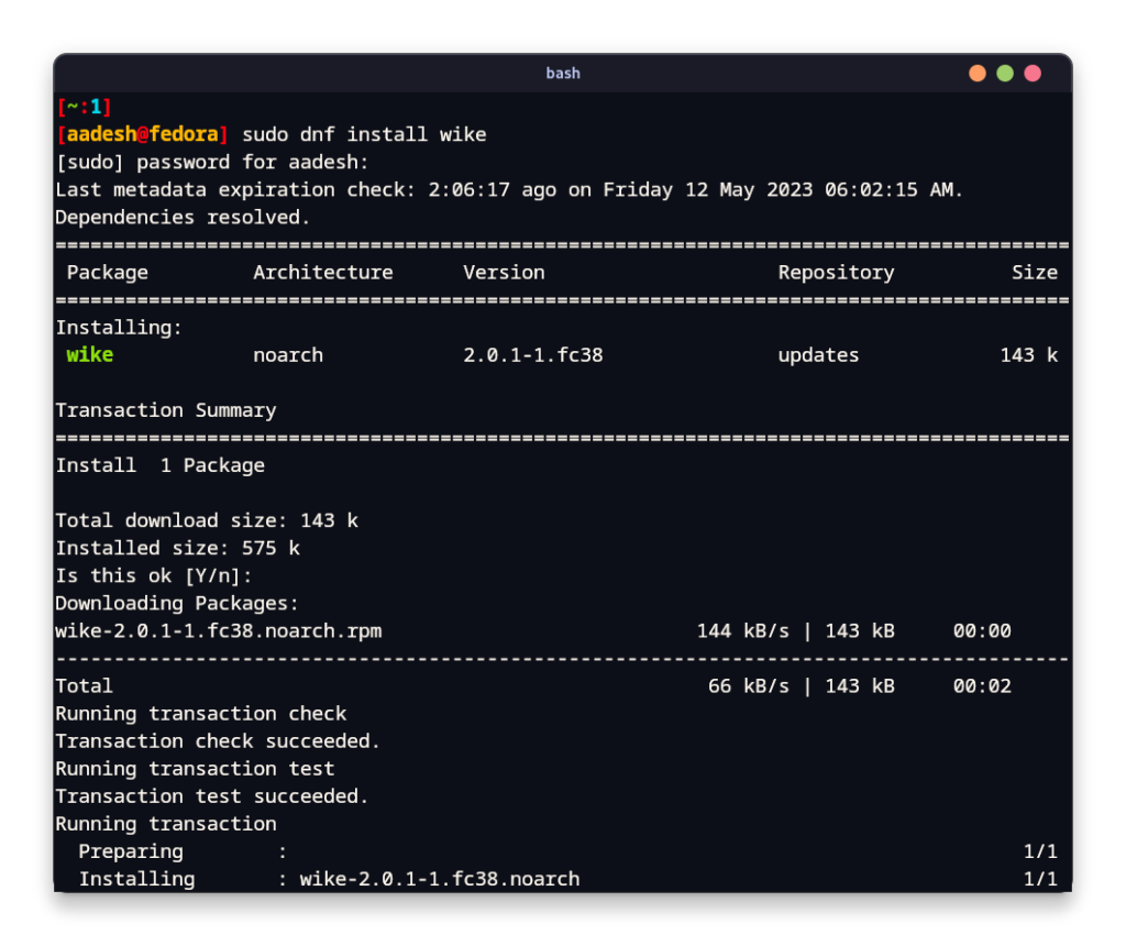 Installing WIke On Fedora Workstation