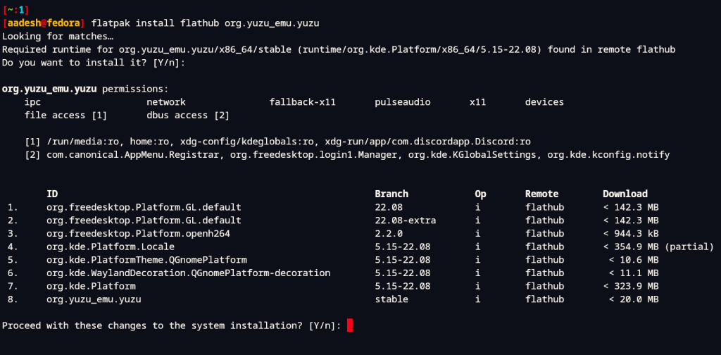 Installing Yuzu From Flathub