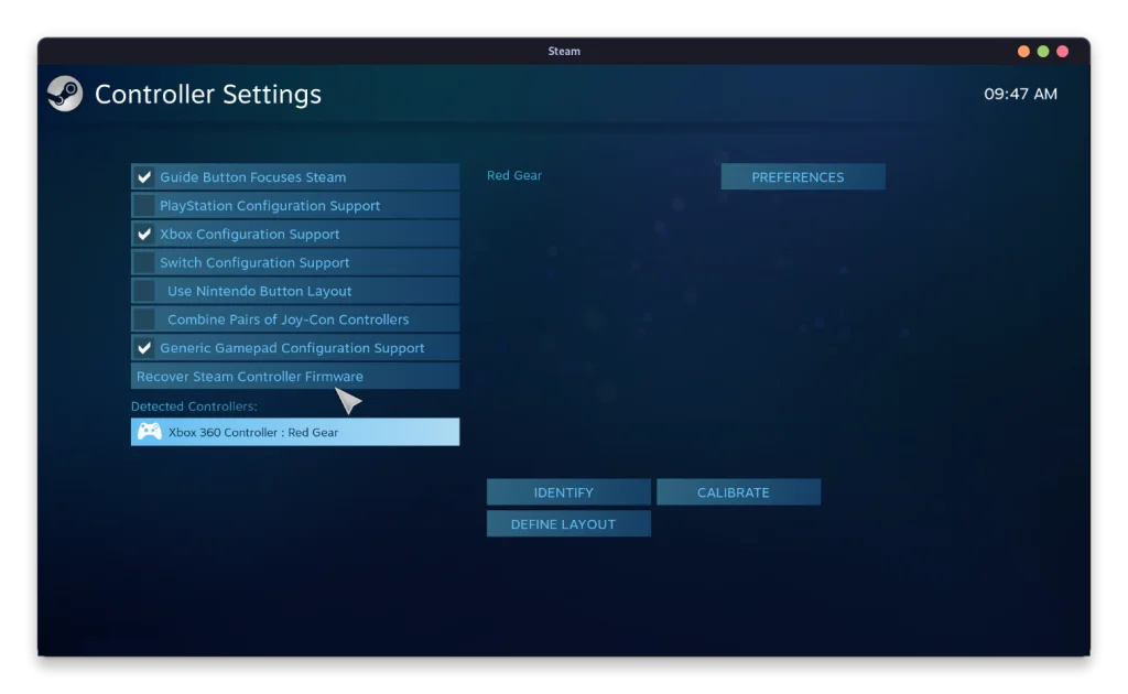 You Can Also Customize Various Settings For Your Game Pad