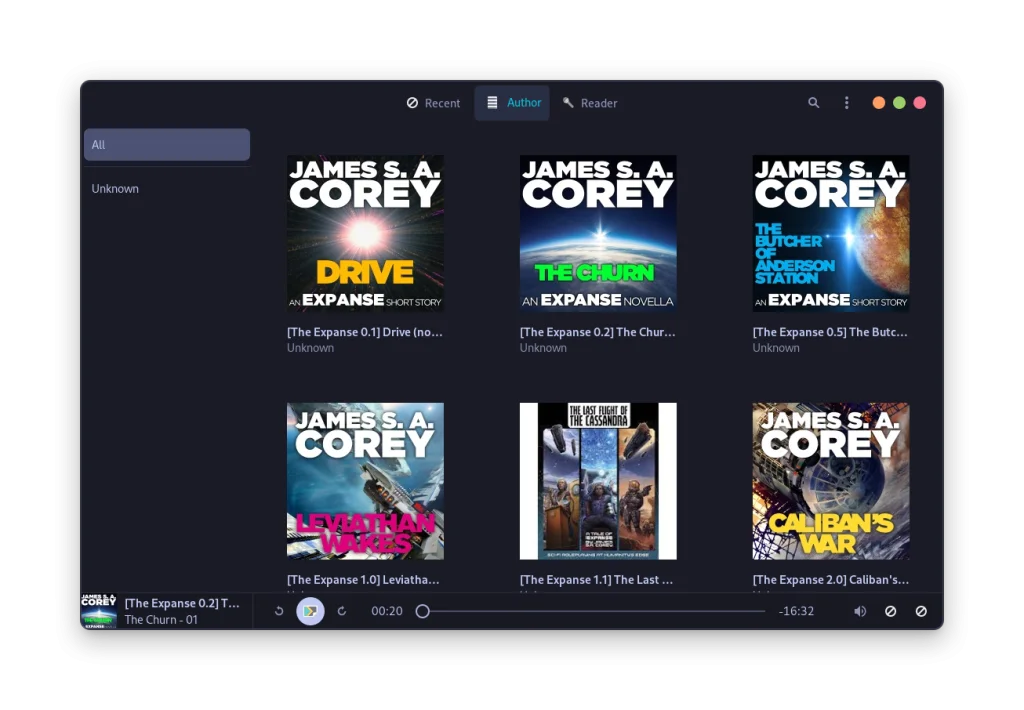 All Your Audiobooks Will Be Visible To You In A Grid View