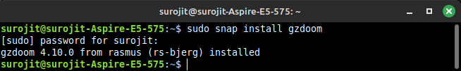 Installing Using Snap