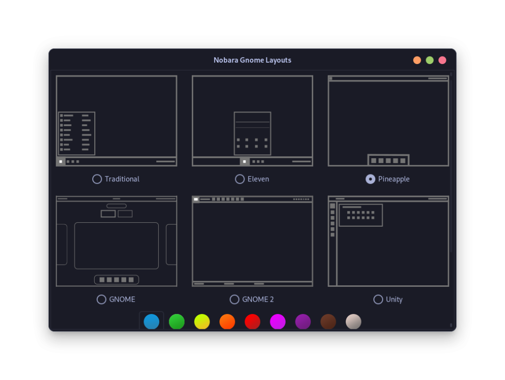 The Layout Selector Gives The User Freedom To Choose Their Layout