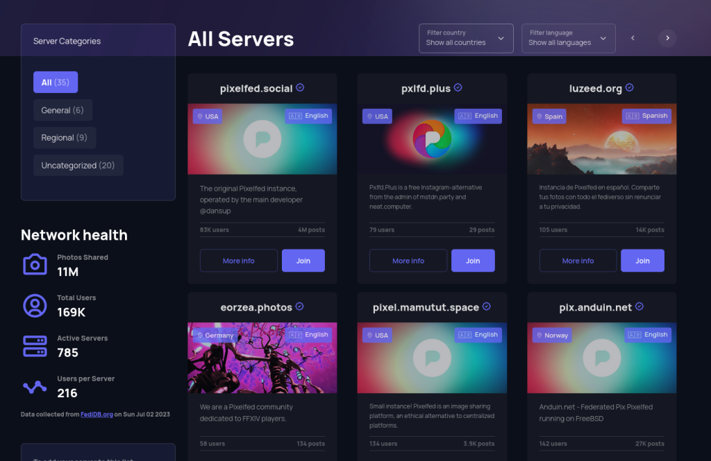 There Are Currently A Lot Of Pixelfed Instances Which You Can Join
