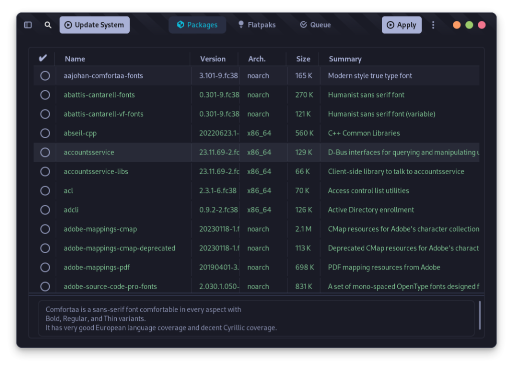 Yum Extender Interface