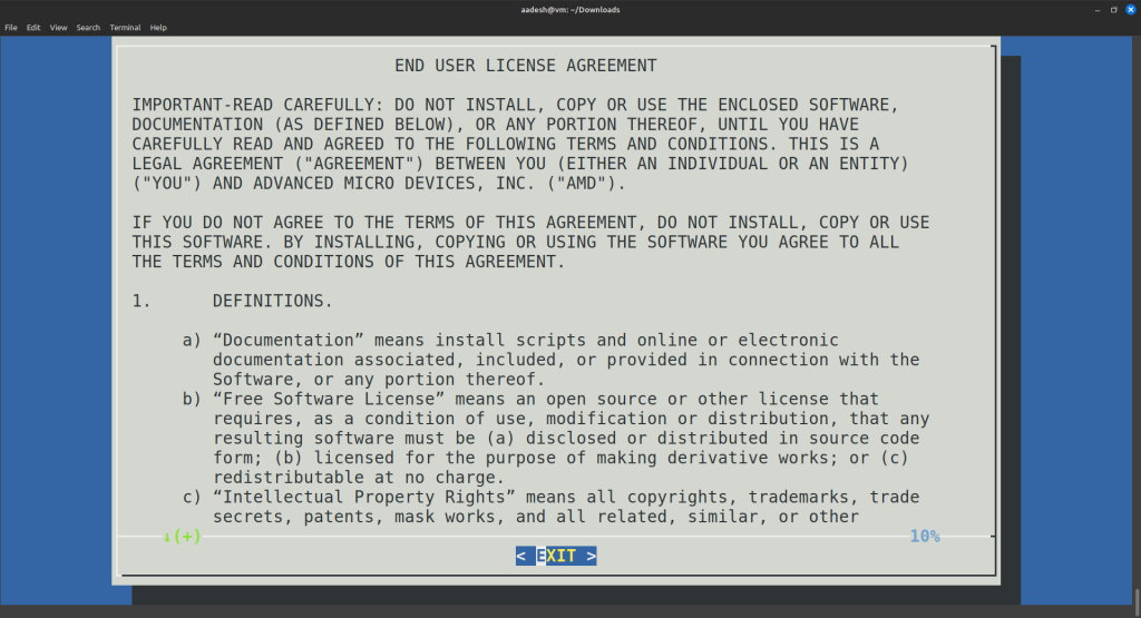 Accept The EULA