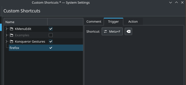 Add A Custom Shortcut And Its Trigger