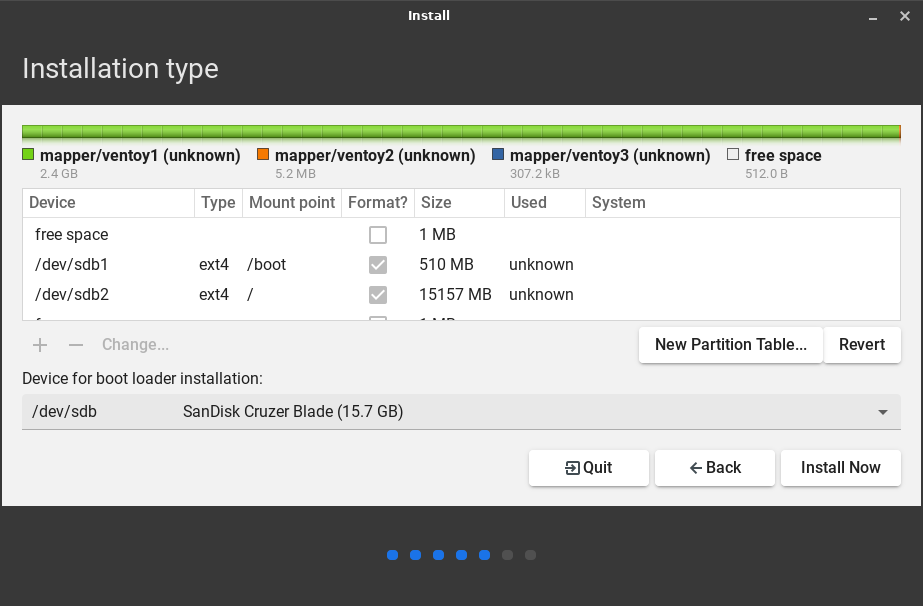 Create Three Partitions