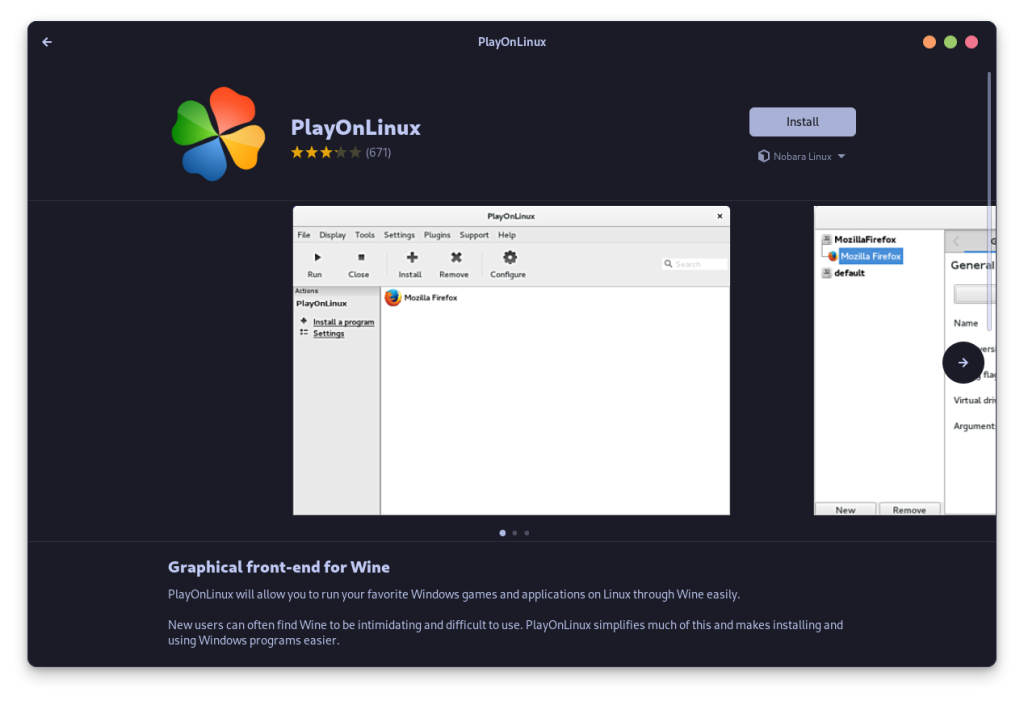 PlayOnLinux Can Also Be Installed From The GUI Software Store