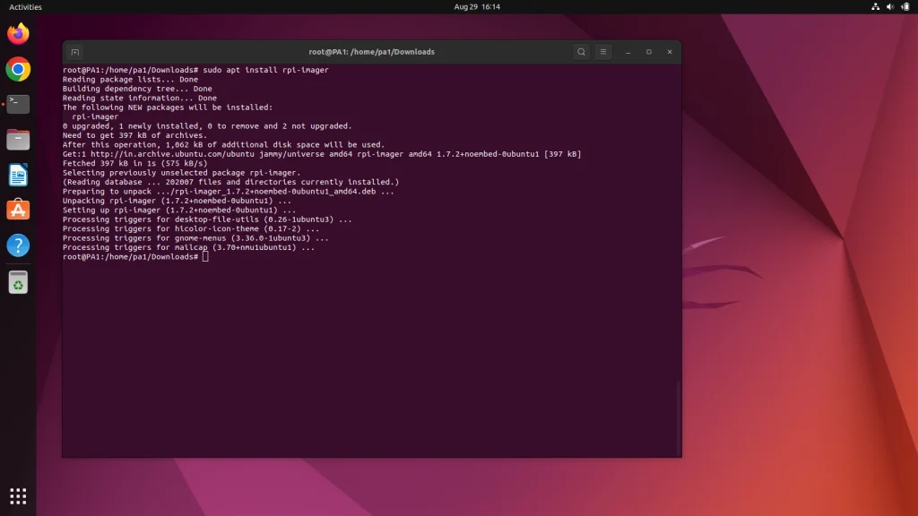Rpi Imager apt install