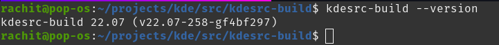 Kdesrc Build Version