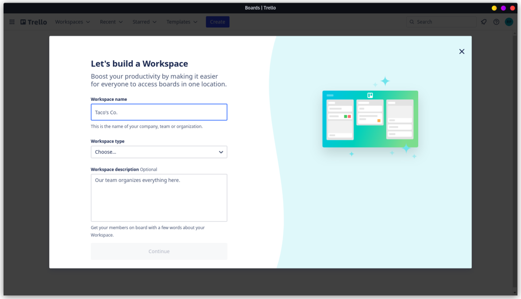 Creating A Workspace