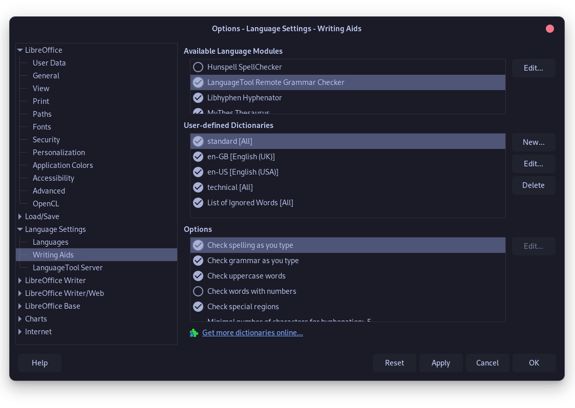 Enable LanguageTool Remote Grammar Checker From The Settings