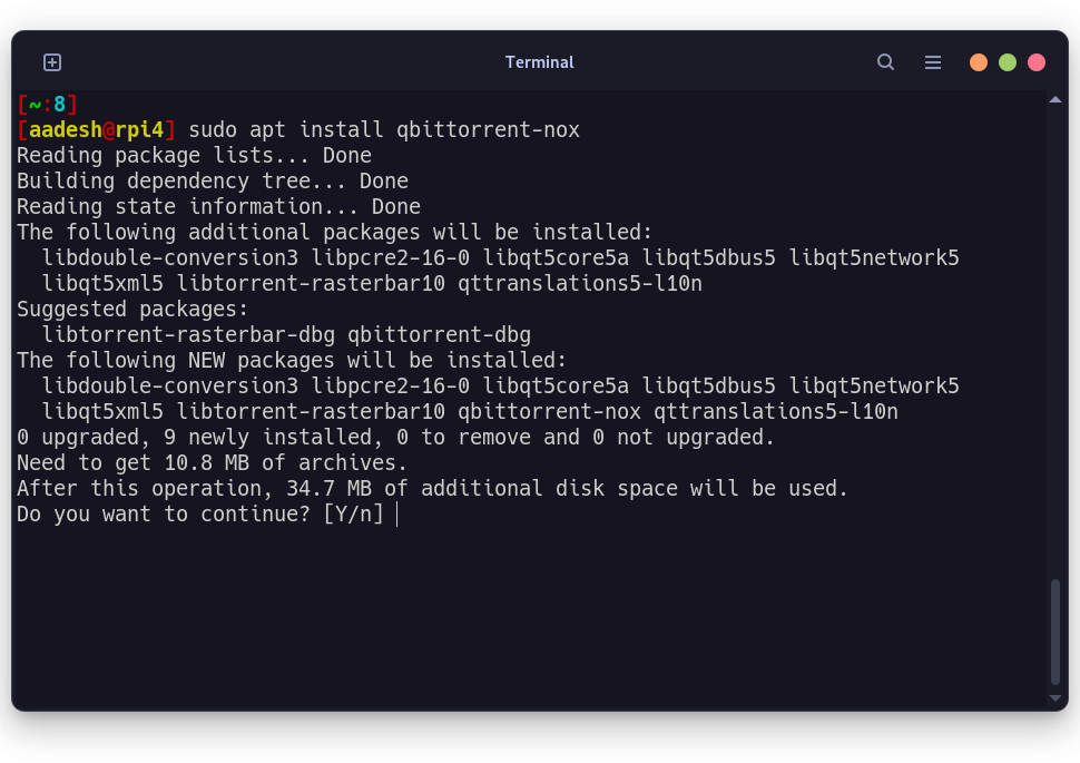 Installing Qbittorrent-Nox On A Local Server