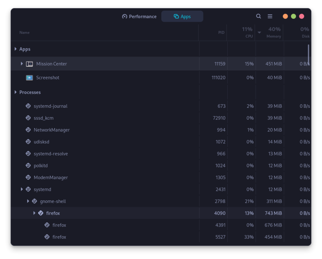 Mission Center Also Lets You See And Kill Processes