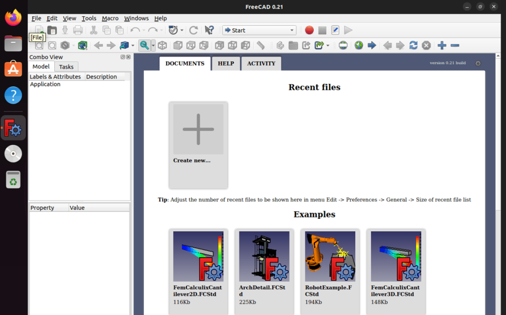 FreeCAD Running