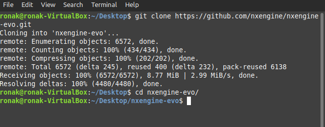 Cloning The NxEngine Repo