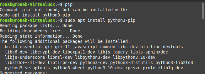 Installing Pip 